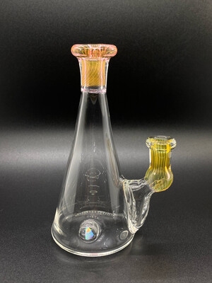 Dot Mark Gold Fumed Rug W/ Opal 