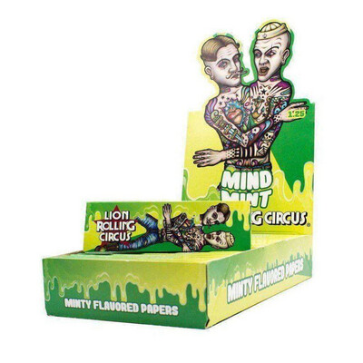 Lion Rolling Circus 1 1/4" Mind Mint Flavored Rolling Papers