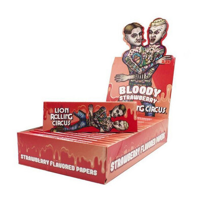 Lion Rolling Circus 1 1/4" Bloody Strawberry Flavored Rolling Papers