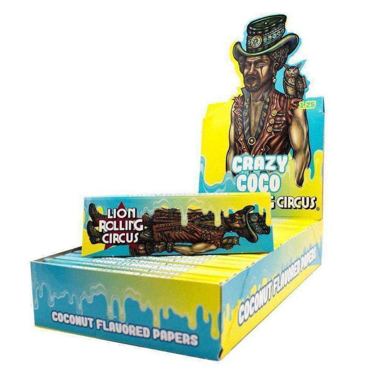 Lion Rolling Circus 1 1/4" Crazy Coco Flavored Rolling Papers