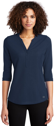 LOG104  OGIO Ladies Jewel Henley