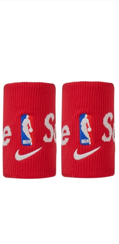 Supreme Nike NBA Wristbands (2-pack) red
