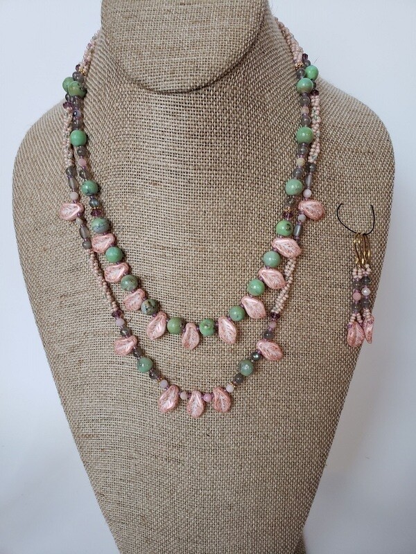 Two Necklace Gemstone Set