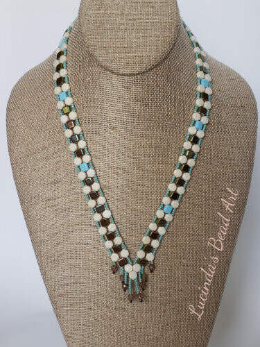 Tiles and Hexagons Necklace