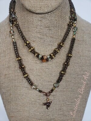 Multi Colored Netted Necklace