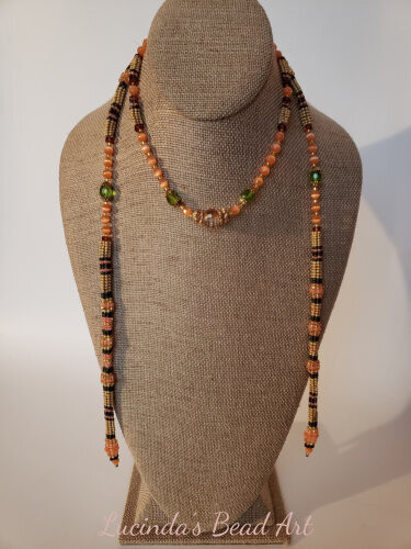 Lariat in Oranges, Greens and Gold