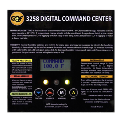 GQF 1502 Digital Sportsman Cabinet Style Incubator