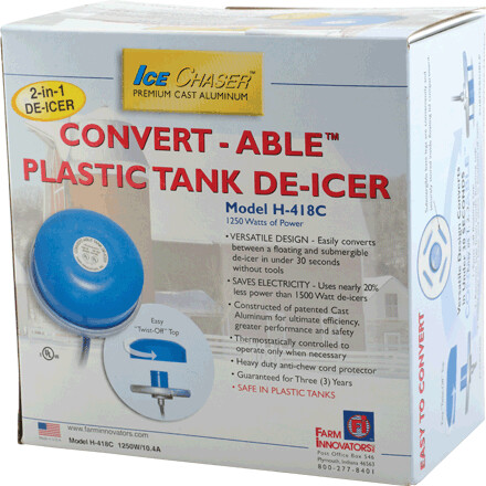 Farm Innovators Plastic Tank Heated De-Icer 2-in-1