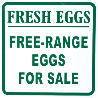 Egg Sale Signs