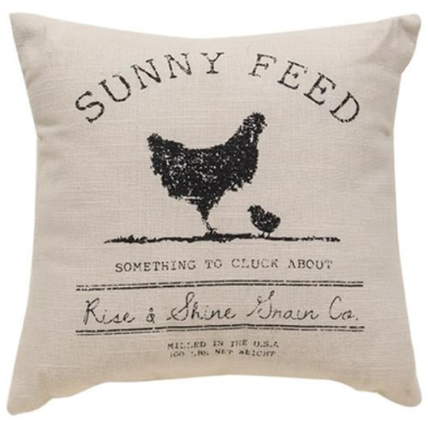 Sunny Feed Farmhouse Pillow