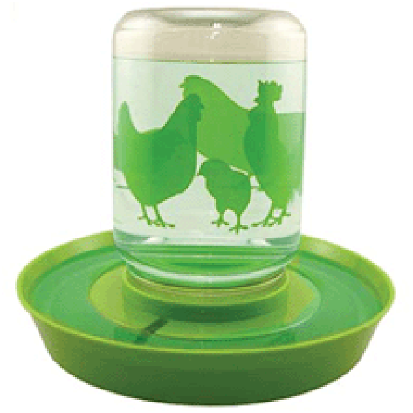 Reversible Chicken Feeder and Water Fount, 1 Gallon