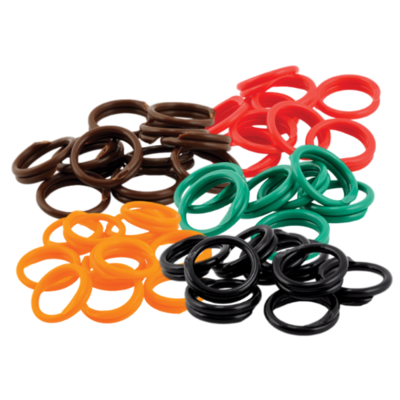 Size 12, 3/4" Spiral Leg Bands, 25 Pack