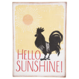 Hello Sunshine Rooster Wall Plaque