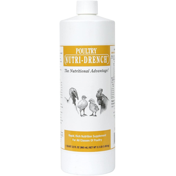 Poultry Nutri-Drench 4 Oz - Vitamin & Mineral Supplement For Chickens, Ducks, Turkeys