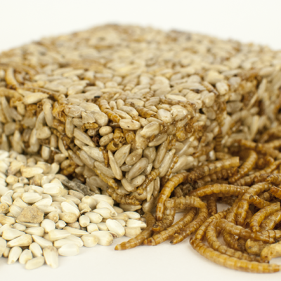 Happy Hen Treats Mealworm and Sunflower Blend Treat Square