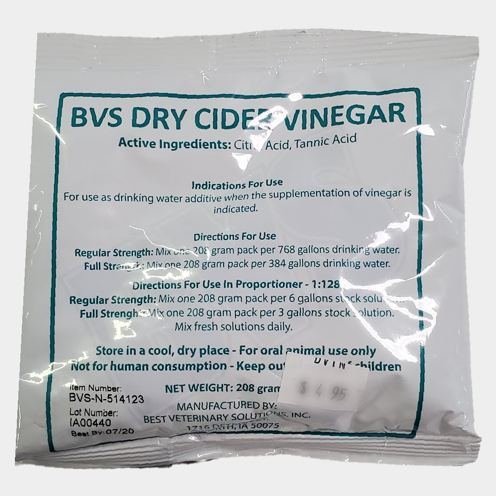 BVS Dry Cider Vinegar, 208 grams