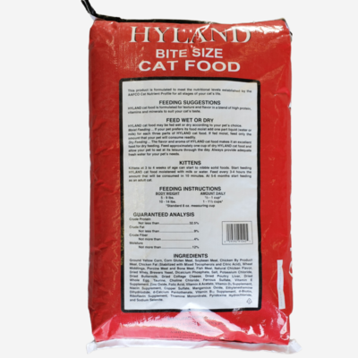 Hyland Cat Food 32.5%, 40 lb Bag