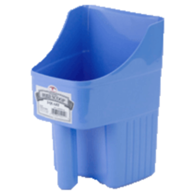 3-Quart Plastic Feed Scoop, Color: Berry Blue