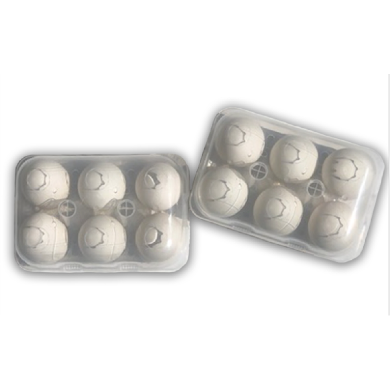 6-Egg Split Recyclable Egg Cartons