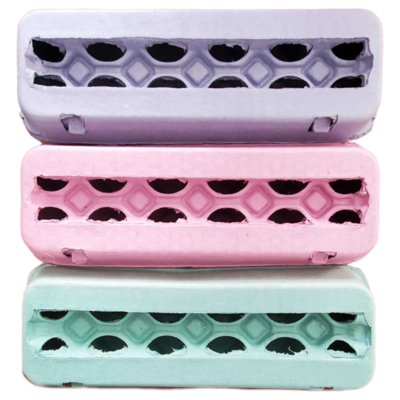 Assorted Colored Egg Cartons