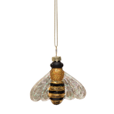 Glass Bee Ornament