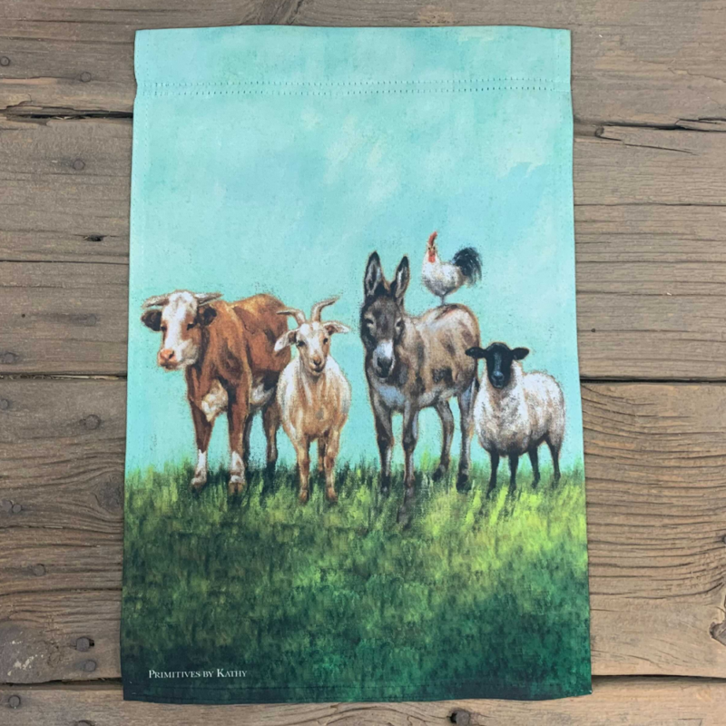 Animal Family Garden Flag