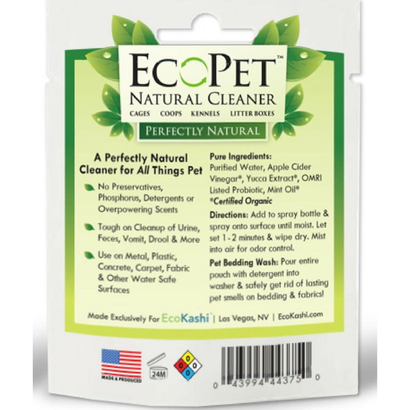 EcoPet Natural Cleaner, 2-oz Pouch Concentrate