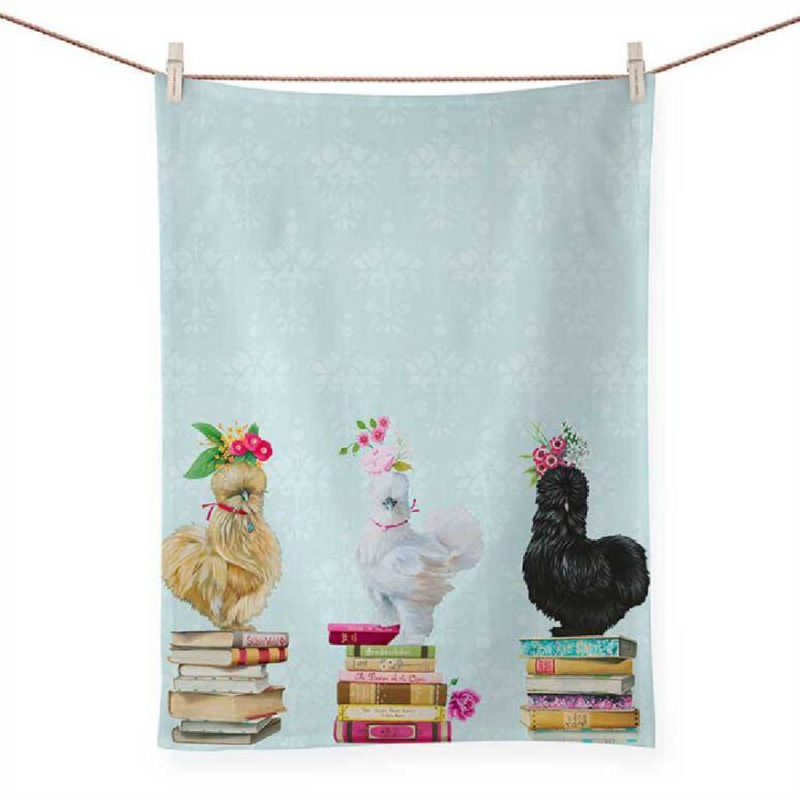 Queens of the Book Club Tea Towel