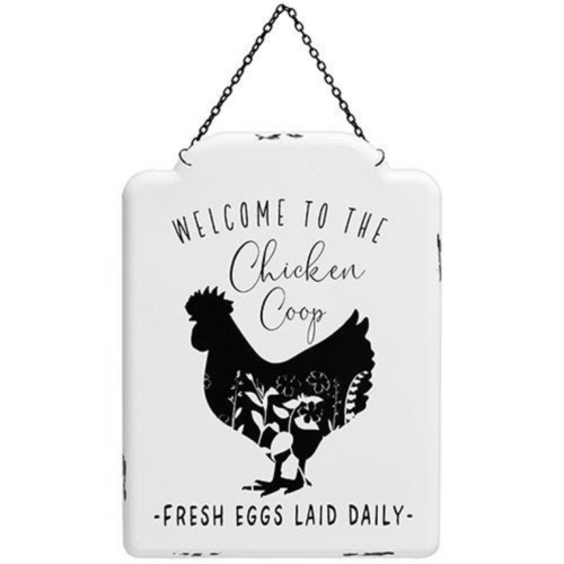 Welcome to the Chicken Coop Sign