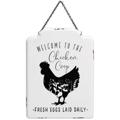 Welcome to the Chicken Coop Sign