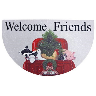 Welcome Friends Farm Animal Mat