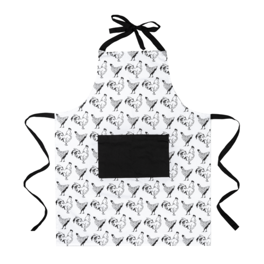 Black and White Chicken Aprons