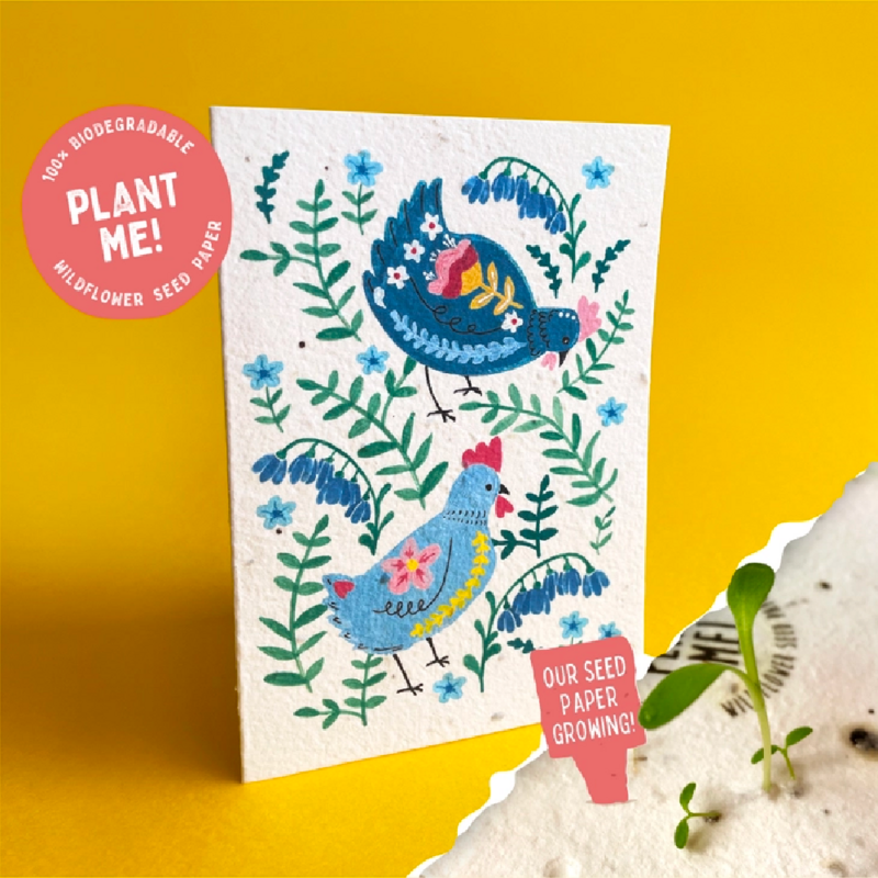Plantable Chicken Seed Card