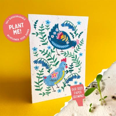 Plantable Chicken Seed Card