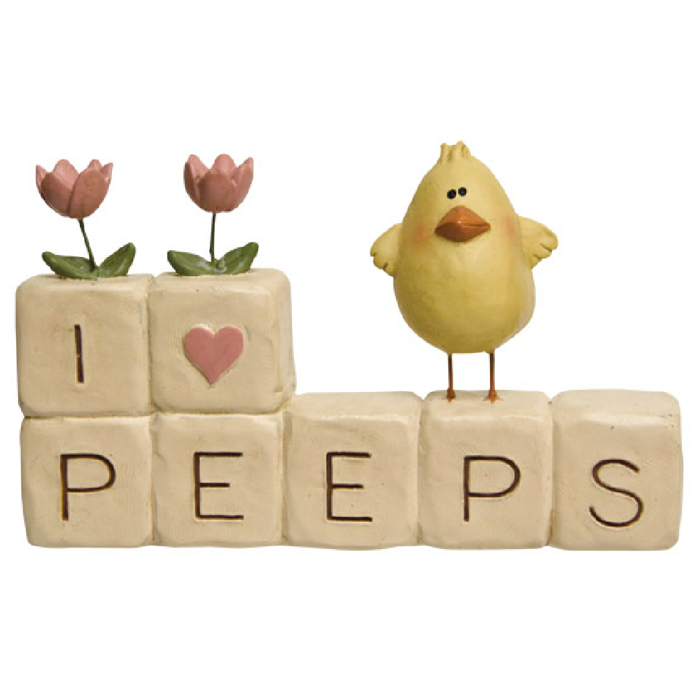 I Love Peeps Block