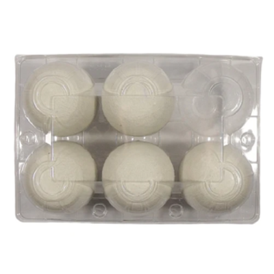 Clear Plastic Goose 6-Egg Carton