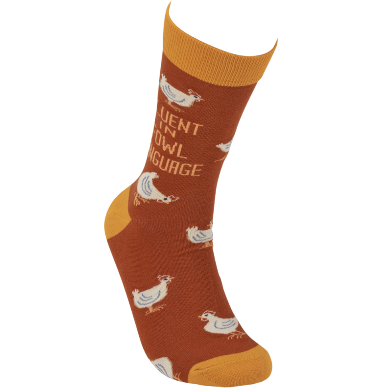 Fluent In Fowl Language Socks