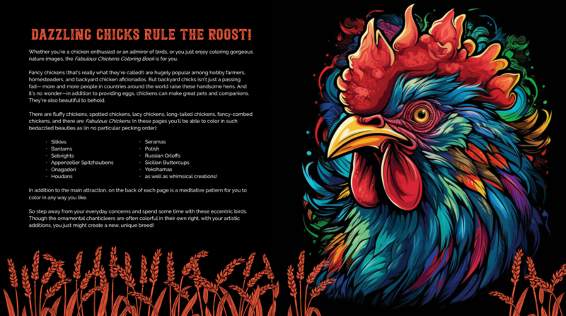 Fabulous Chickens Coloring Book