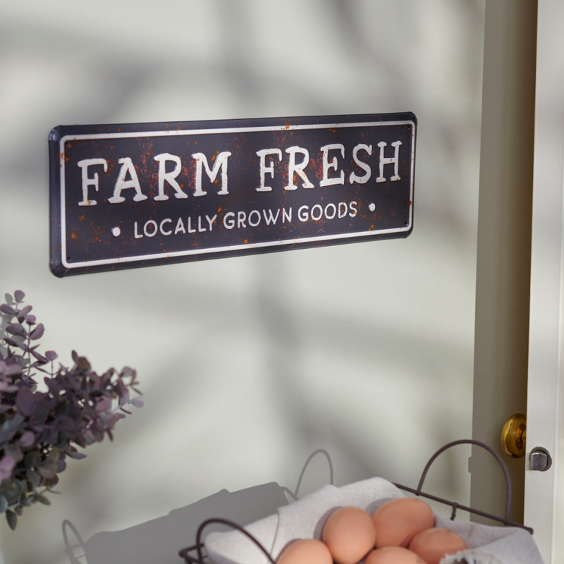 Farm Fresh Locally Grown Goods Sign