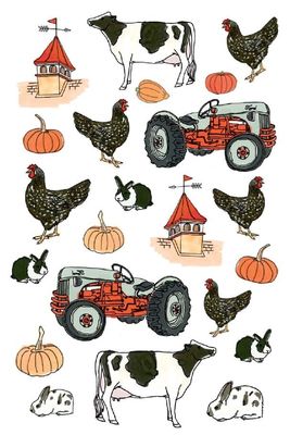 Farm Anatomy Sticker Book