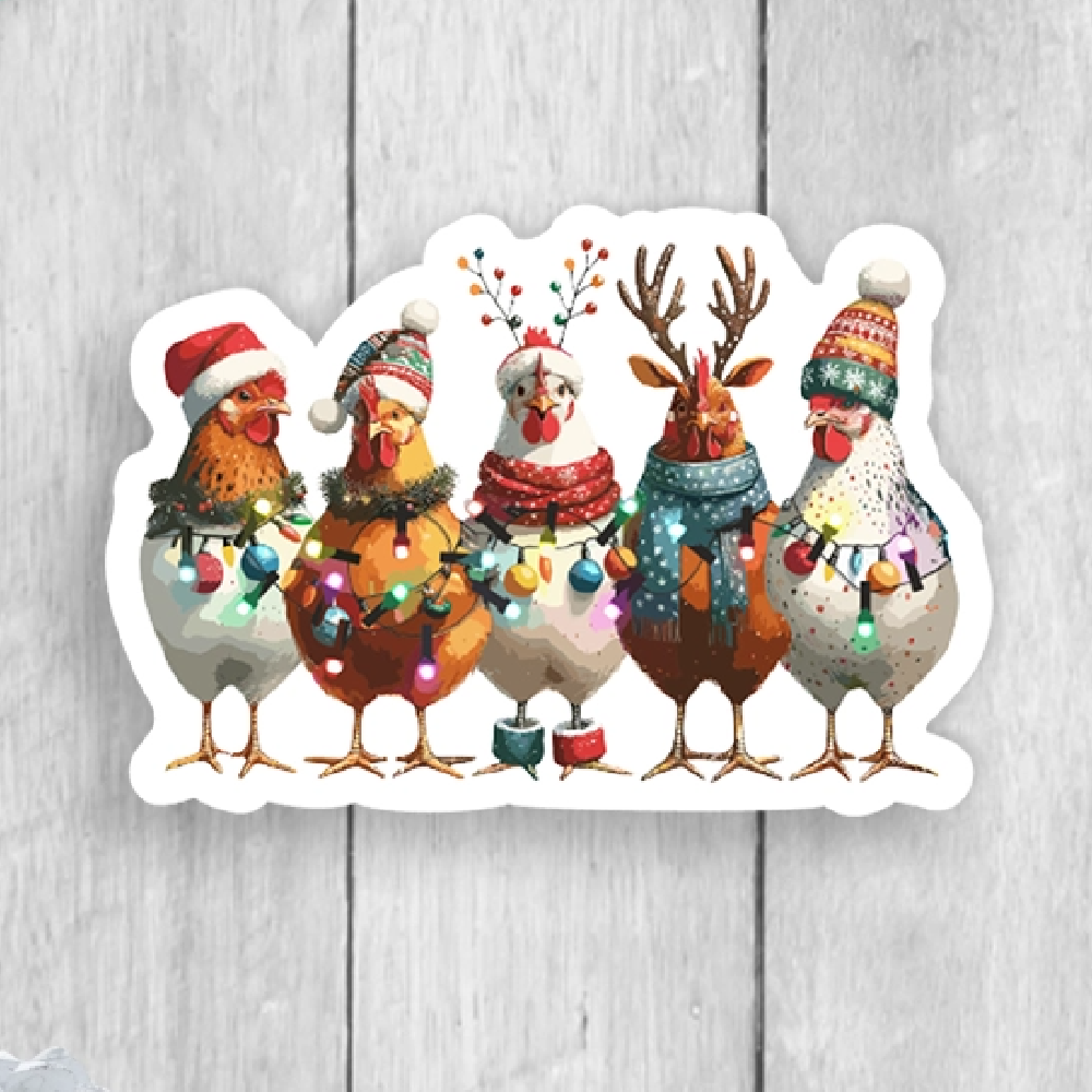 Holiday Chicken Sticker