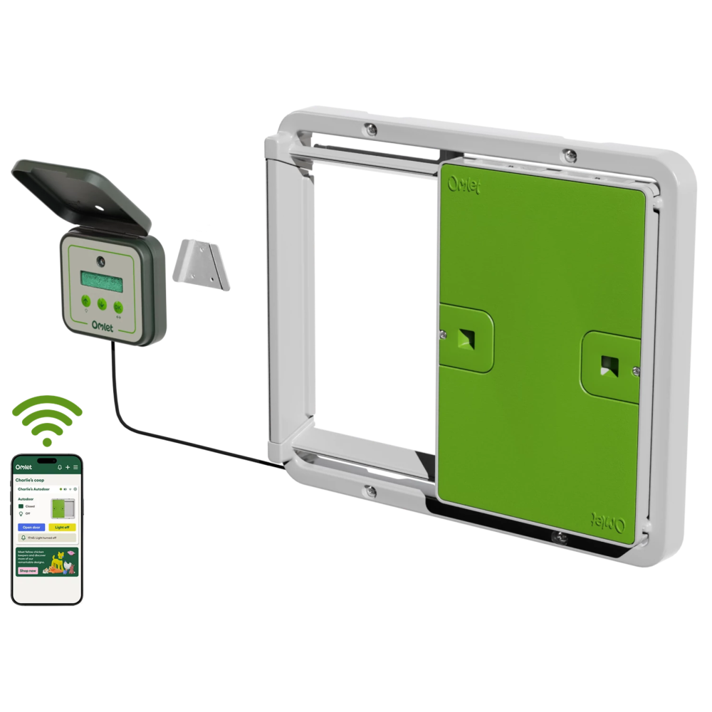 Omlet Smart Automatic Chicken Coop Door, Color: Green