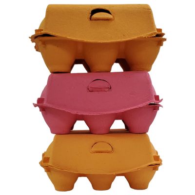 Pulp 6-Egg Carton, Assorted Colors