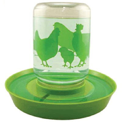 Reversible Chicken Feeder and Water Fount, 1 Gallon