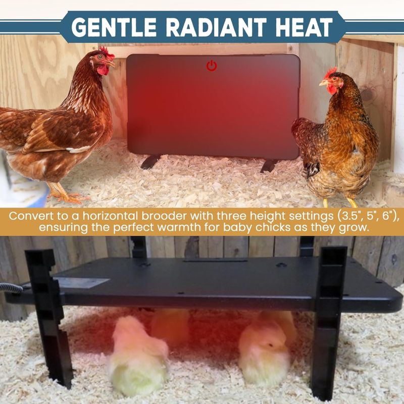2-in-1 Chicken Coop Heater &amp; Brooder
