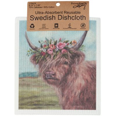Farm Friends 3-Piece Swedish Dishcloth