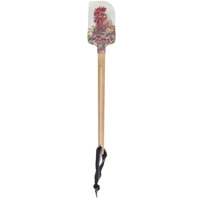 Floral Rooster Spatula