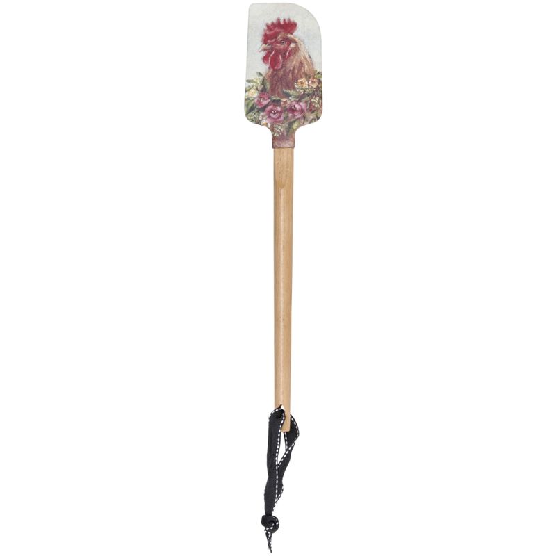 Floral Rooster Spatula