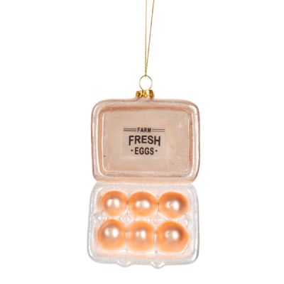 Glass Egg Carton Ornament