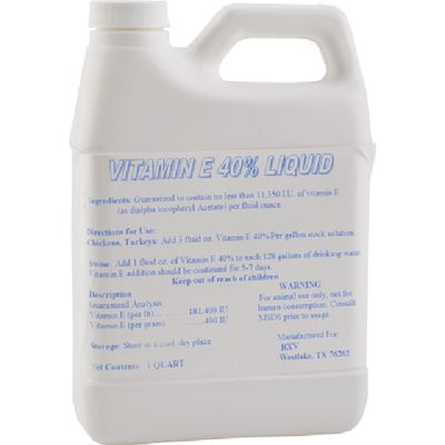Vitamin E 40 Liquid, 1-quart Vitamin E 40 Liquid, 1-quart